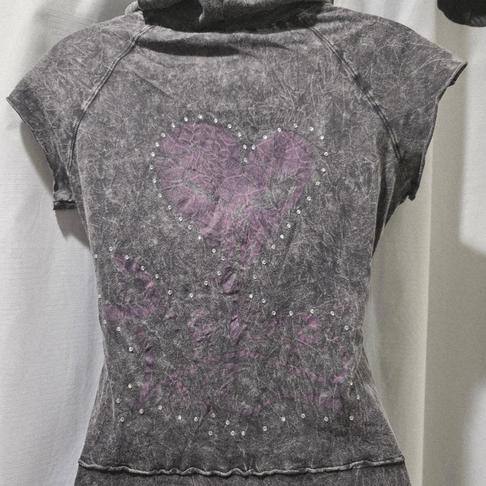 Vintage Anama Gray Hooded Tunic or Mini Dress - Picture 5 of 8